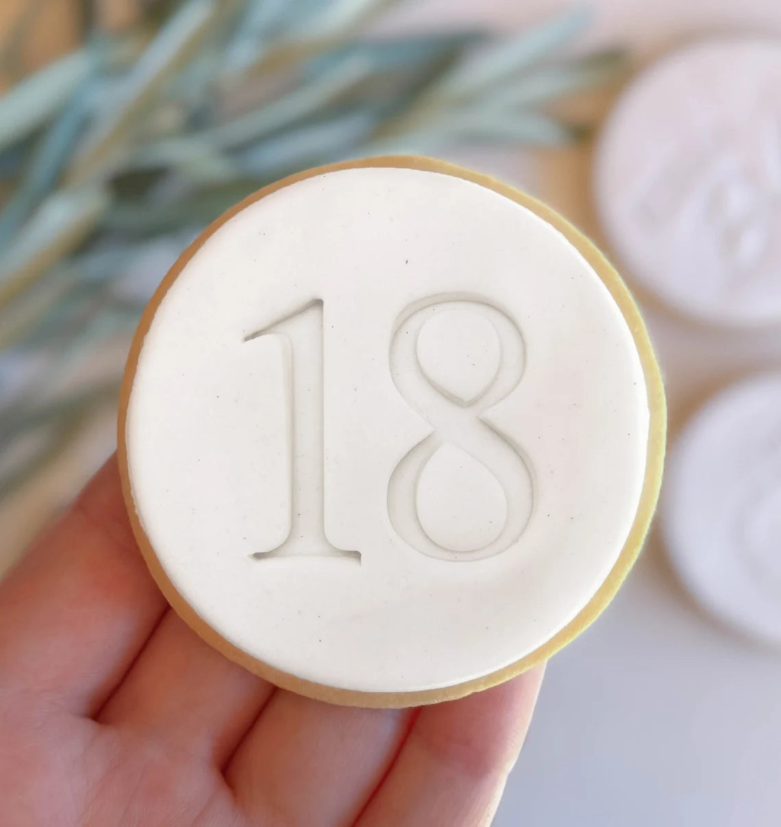 18th Birthday Fondant Cookie