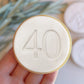 40th Birthday Fondant Cookie