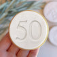 50th Birthday Fondant Cookie