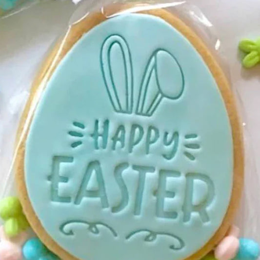 Happy Easter Cookie with Bunny Ears