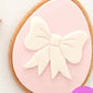 Easter Egg with Bow Cookie